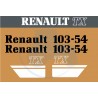 JEU AUTOCOLLANTS RENAULT 103.54 TX