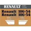 JEU AUTOCOLLANTS RENAULT 106.54 TL