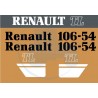 JEU AUTOCOLLANTS RENAULT 106.54 TL