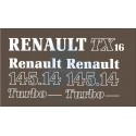 JEU AUTOCOLLANTS RENAULT 145.14 TX16