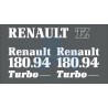 JEU AUTOCOLLANTS RENAULT 180.94 TZ16