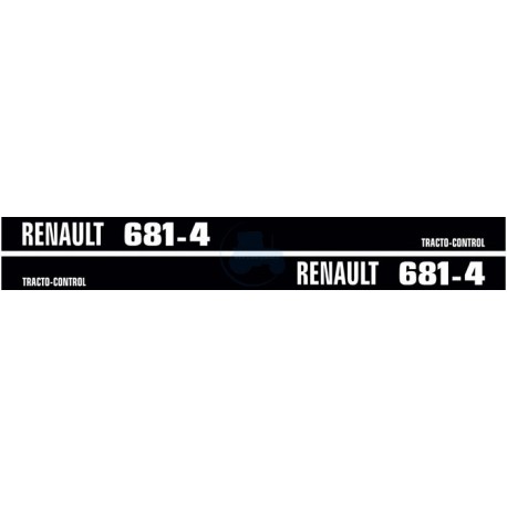 JEU AUTOCOLLANTS RENAULT 681