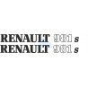 JEU AUTOCOLLANTS RENAULT 891 S