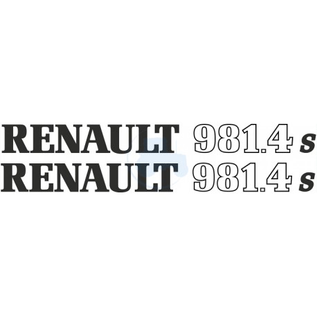 JEU AUTOCOLLANTS RENAULT 891-4S