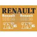 JEU AUTOCOLLANTS RENAULT 103.14 TX