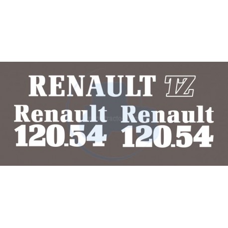JEU AUTOCOLLANTS RENAULT 120.54 TX ACET