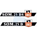 JEU AUTOCOLLANTS  SOMECA SOM 25 D