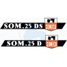 JEU AUTOCOLLANTS  SOMECA SOM 25 D