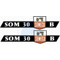 JEU AUTOCOLLANTS  SOMECA SOM 25 D