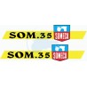 JEU AUTOCOLLANTS  SOMECA SOM 25 D