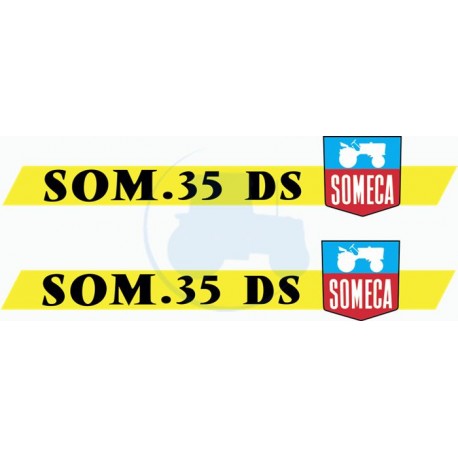 JEU AUTOCOLLANTS  SOMECA SOM 25 D