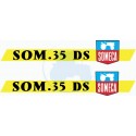 JEU AUTOCOLLANTS  SOMECA SOM 25 D