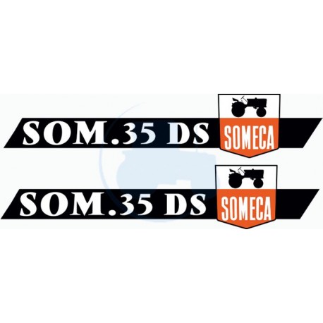 JEU AUTOCOLLANTS  SOMECA SOM 25 D