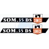 JEU AUTOCOLLANTS  SOMECA SOM 25 D