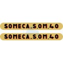 JEU AUTOCOLLANTS  SOMECA SOM 25 D