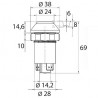 BOUTON POUSSOIR pour tracteurs CASE IH 