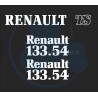 JEU AUTOCOLLANTS RENAULT 133.54 TS