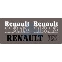 JEU AUTOCOLLANTS RENAULT 113.12 TS