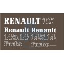 JEU AUTOCOLLANTS RENAULT 145.14 TX