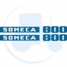 JEU AUTOCOLLANTS  SOMECA 800