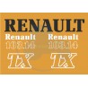 JEU AUTOCOLLANTS RENAULT 103.14 TX