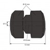 SILENT BLOC MOTEUR pour tracteur JOHN DEERE