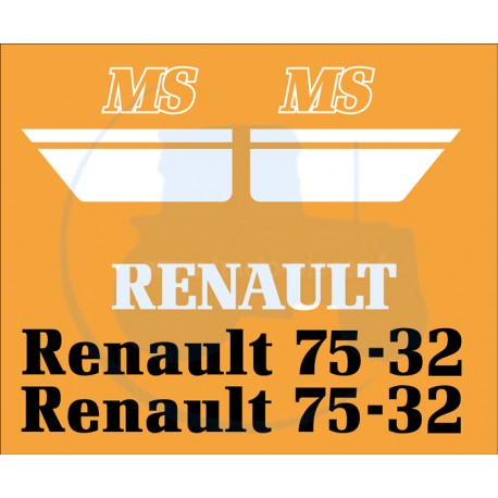 JEU AUTOCOLLANTS RENAULT 75-32 MS
