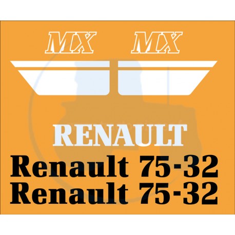 JEU AUTOCOLLANTS RENAULT 75-32 MS