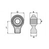 ROTULE A SOUDER D.25 QUEUE LONGUE RONDE