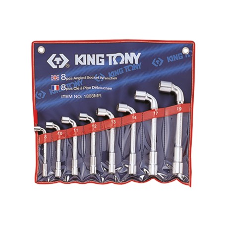 Trousse de clés à pipe métriques - 8 pièces - KING TONY