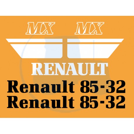 JEU AUTOCOLLANTS RENAULT 85-32 MX