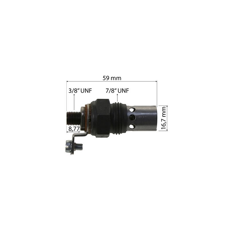 Bougie de préchauffage adaptable - 12 Volts - longueur : 85 mm - M18 x 1,5  mm pour Case IH D 436 GV196