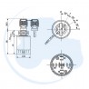 CONTACEUR A CLE pour tracteurs RENAULT CELTIS CERES CERGOS ERGOS TEMIS