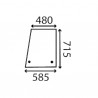 VITRE LATERAL CABINE TIM pour tracteurs IH série 46