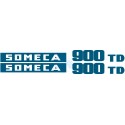 JEU AUTOCOLLANTS  SOMECA 900TD