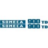 JEU AUTOCOLLANTS  SOMECA 900TD