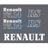 JEU AUTOCOLLANTS RENAULT 75.14RS