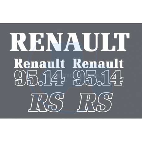 JEU AUTOCOLLANTS RENAULT 95.14 RS