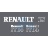 JEU AUTOCOLLANTS RENAULT 77.14TS