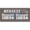 JEU AUTOCOLLANTS RENAULT 120.54 TX16