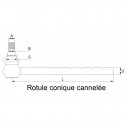 ROTULE CRANTEE pour tracteurs JOHN DEERE