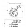 EMOTTEUR DROIT A DOUBLE DISQUE 400MM KULT K.FH 5090R