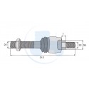 ROTULE AXIALE M22-M22 L 210 pour télescopique MERLO