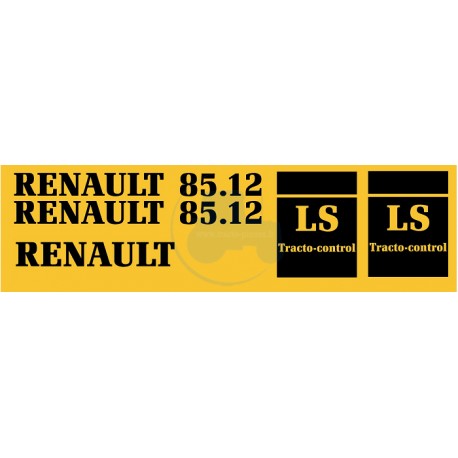 JEU AUTOCOLLANTS RENAULT 85.12 LS