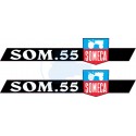 JEU AUTOCOLLANTS  SOMECA SOM 55