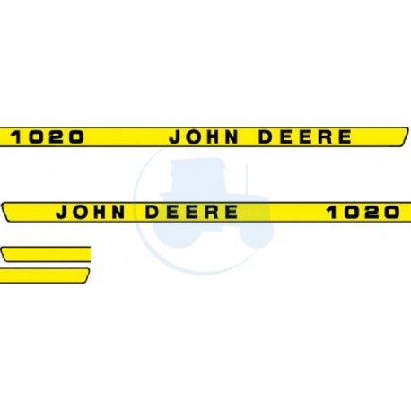 JEU AUTOCOLLANTS JOHN DEERE 1020