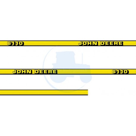 JEU AUTOCOLLANTS JOHN DEERE 6110