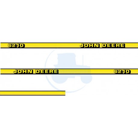 JEU AUTOCOLLANTS JOHN DEERE 6210