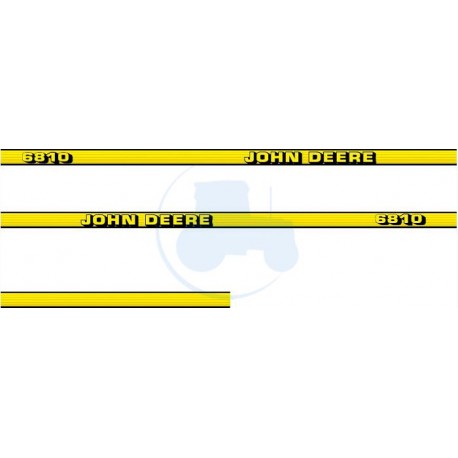 JEU AUTOCOLLANTS JOHN DEERE 6810