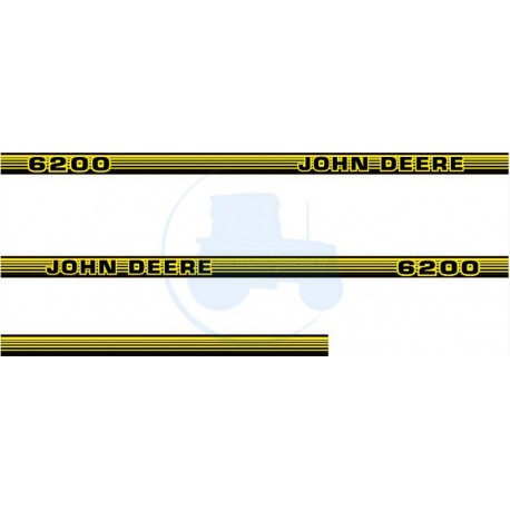 JEU AUTOCOLLANTS JOHN DEERE 6100